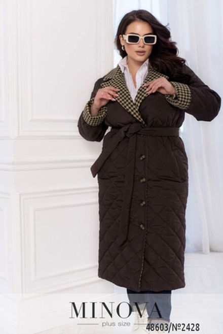 Куртка 2428-шоколад Minova Фото 2