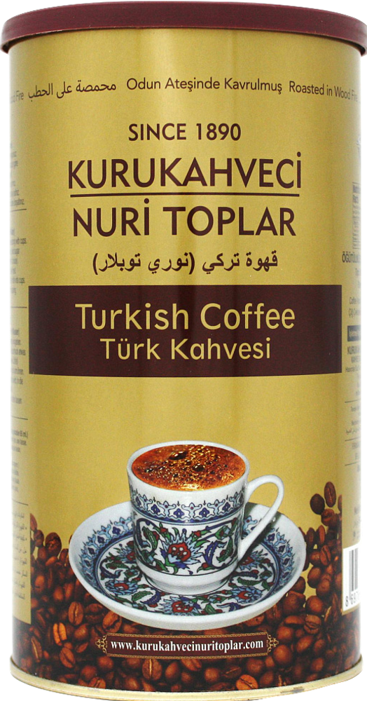 Кофе молотый Kurukahveci Nuri Toplar Turkish coffee жестяная банка, 500 г, 2 шт