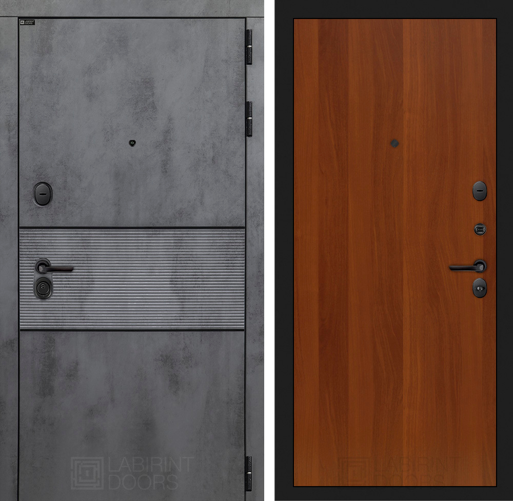 Дверь входная Лабиринт INFINITY  05 Итальянский орех металлическая