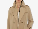 Длинный тренч Kensington Heritage с клетчатой подкладкой Burberry Check