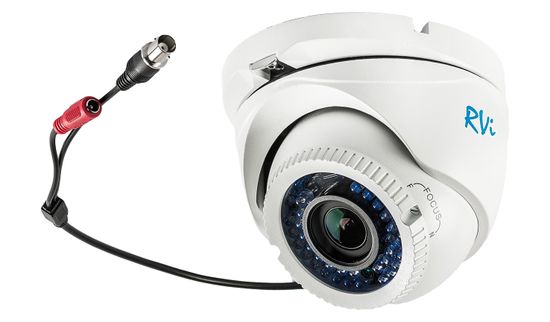 Антивандальная камера видеонаблюдения с ИК-подсветкой RVi-125C (2.8-12 мм) NEW