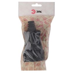 Розетка ЭРА Rx3-B кабельная без заземления прямая ПВХ 10A черная | Штепсельные вилки и розетки