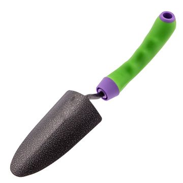 Совок посадочный узкий, 65х300 мм, стальной, обрезиненная эргономичная рукоятка, ERA Palisad 62647