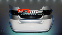 Задний бампер в цвет Volkswagen Polo 2009-2015 седан