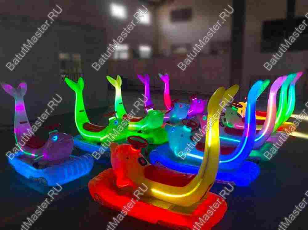 Парковый электромобиль «Дельфинчик-морячок», розовый