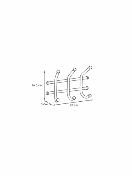 Вешалка "Норма 3" (Белый)
