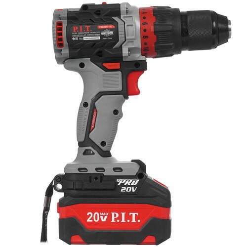 Дрель-шуруповерт аккум ударн. P.I.T. PSB20H-13C/2 (20В/2*4Ач, БЗП13мм, 110Нм, кейс)