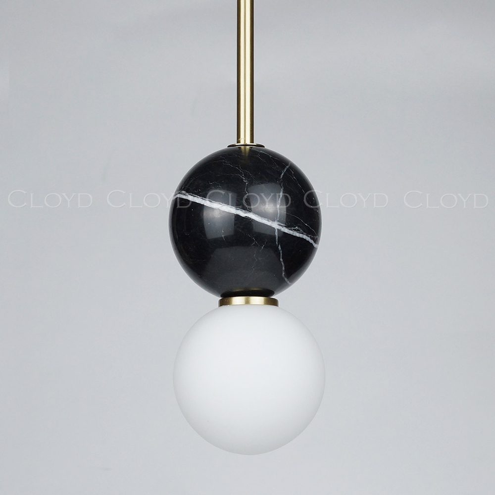 Подвесной светильник Cloyd AUSTA-C P1 / латунь - черн.мрамор (арт.11621)