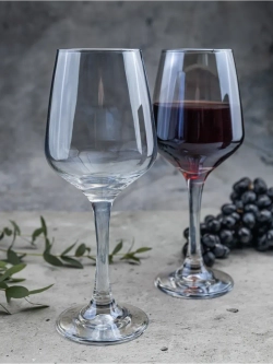 Набор бокалов для вина, 450 мл, 6 шт. Голубые