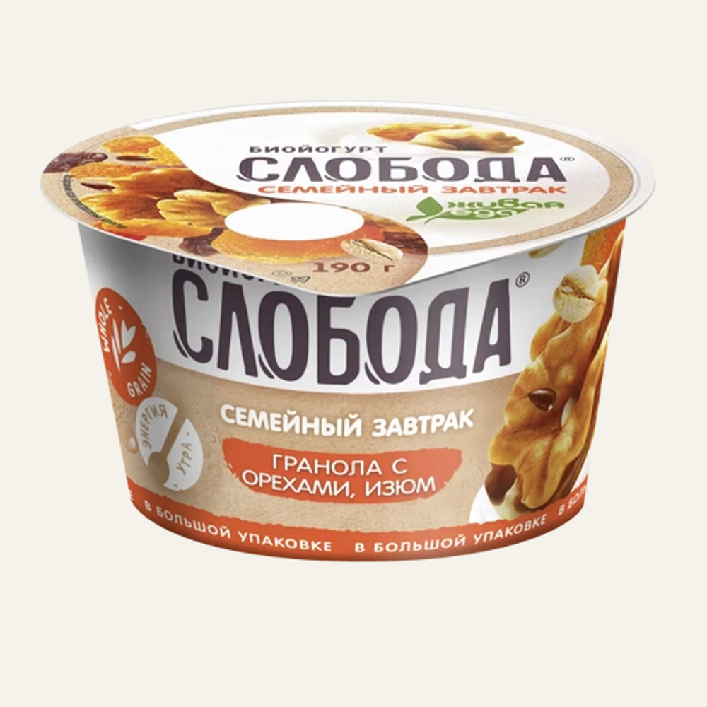 Биойогурт «Слобода» «Семейный завтрак», с лактобактериями L.casei 5,0%