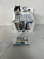 Ручка пиши-стирай "Аниме", 0,5мм, синяя, с трехгранным грипом, 3 цвета микс