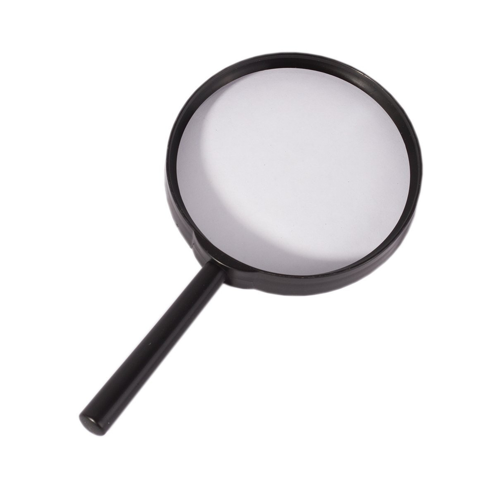 Лупа Alingar, 75 мм, 5-ти кратное увеличение, пластиковый корпус, картонная упаковка