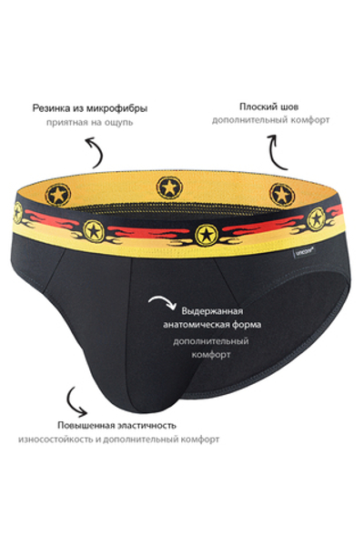 Мужские трусы PB53 Черный Uniconf