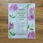 Маска для лица Petitfee Tea Tree Rose Calming Mask успокаивающая с экстрактом чайного дерева и розы 25 г