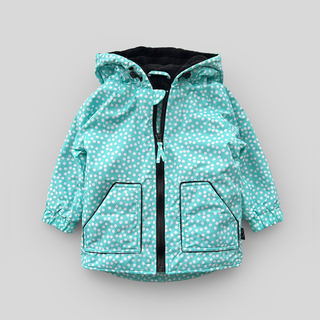 Куртка (точки на голубом)