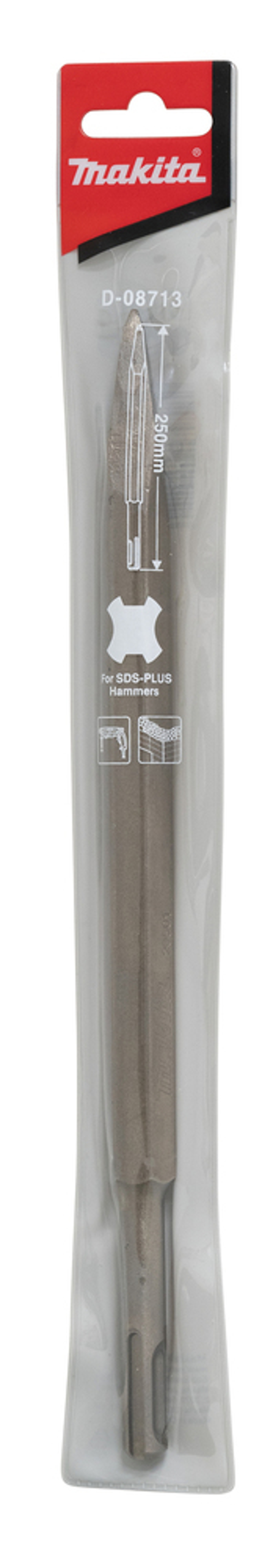 Долото пикообразное 250 мм, SDS-PLUS Makita D-08713 SDS-PLUS Пикообразное 250 мм
