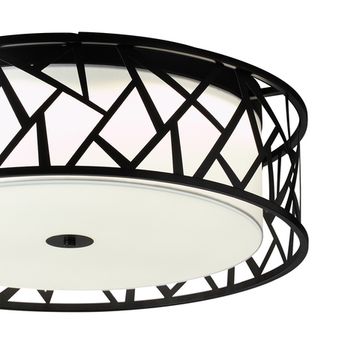 Потолочный светильник 40W 3000-6000K 7700/40L белый/черный LED D500 IP20 пульт ДУ AVRA Fabiana Sonex