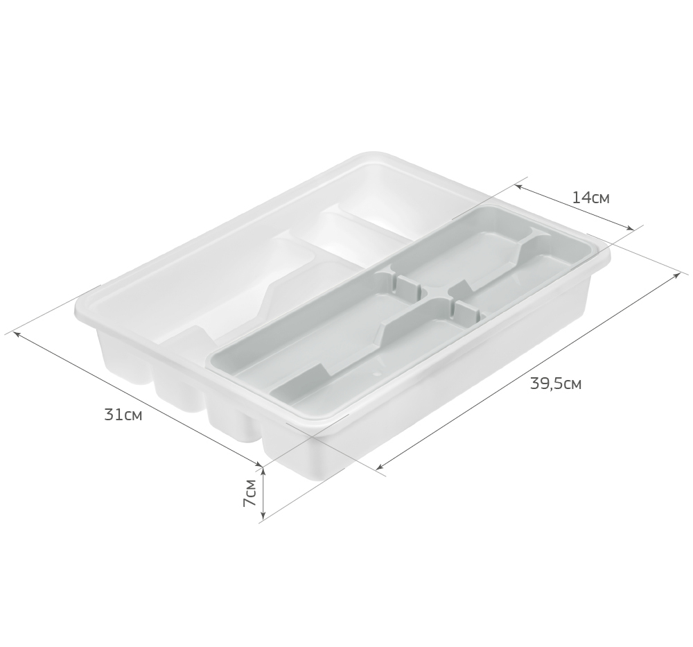 Лоток-вкладыш для столовых приборов 2х уровневый М1146