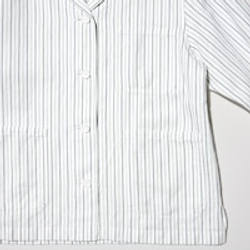 UNIQLO Куртка-рубашка из смесового льна, желтовато-белый