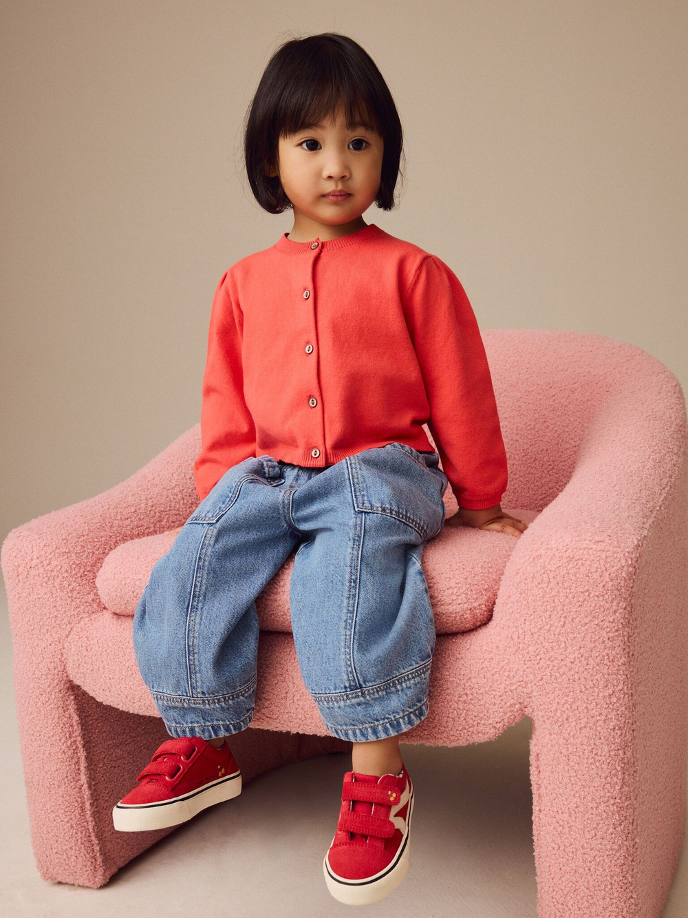 Кардиган для девочки Next E25-159, Красный