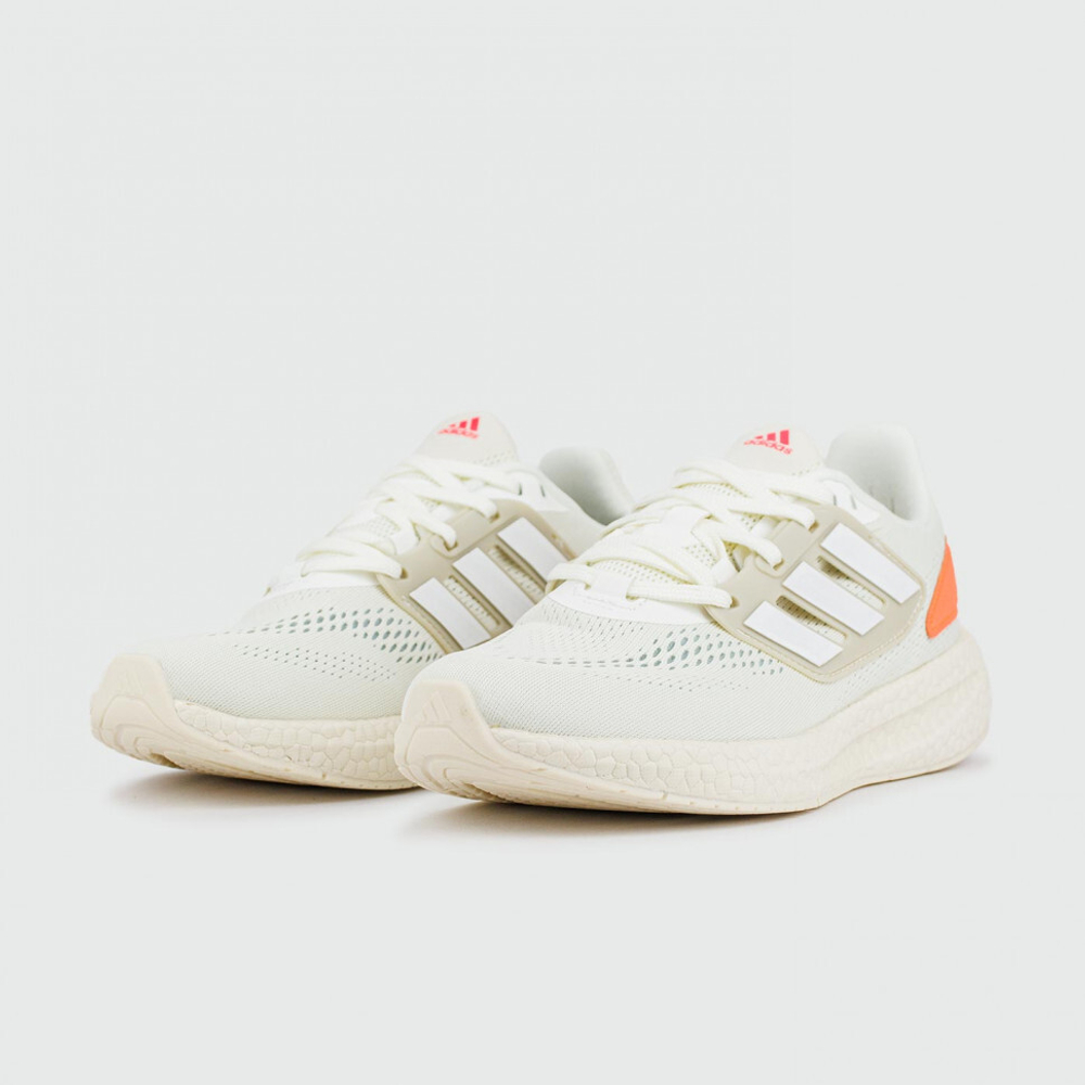 кроссовки Adidas Pureboost 22 Grey Orange Wmns