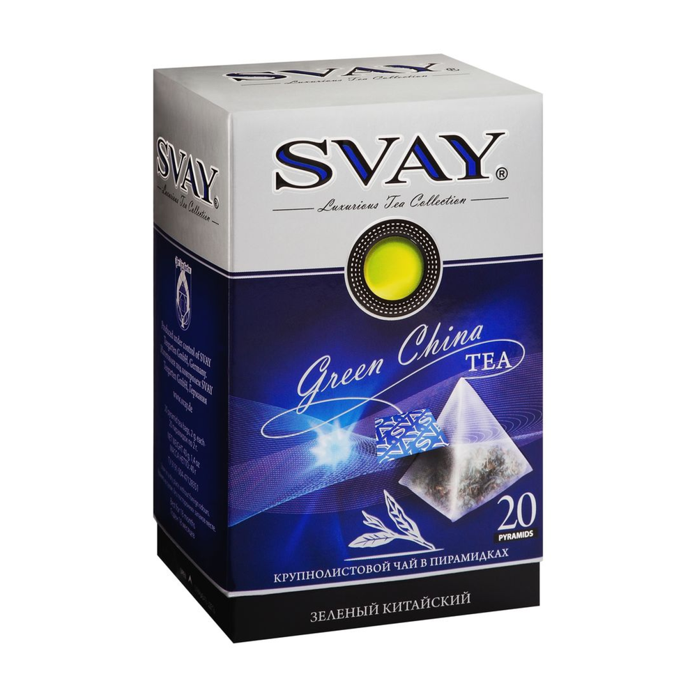 Чай зеленый Svay Green China, 20 пирамидок
