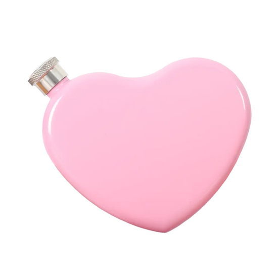 Фляжка для напитков Сердце (розовое)