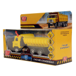Модель ин. мет. "Самосвал ГАЗ-66" 18см, двер, свет-звук, подв.дет. коробка 2101C128-R (Технопарк)
