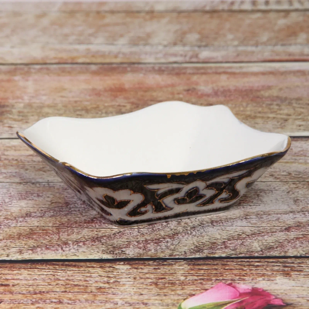 Салатница большая «Пахта» с позолотой