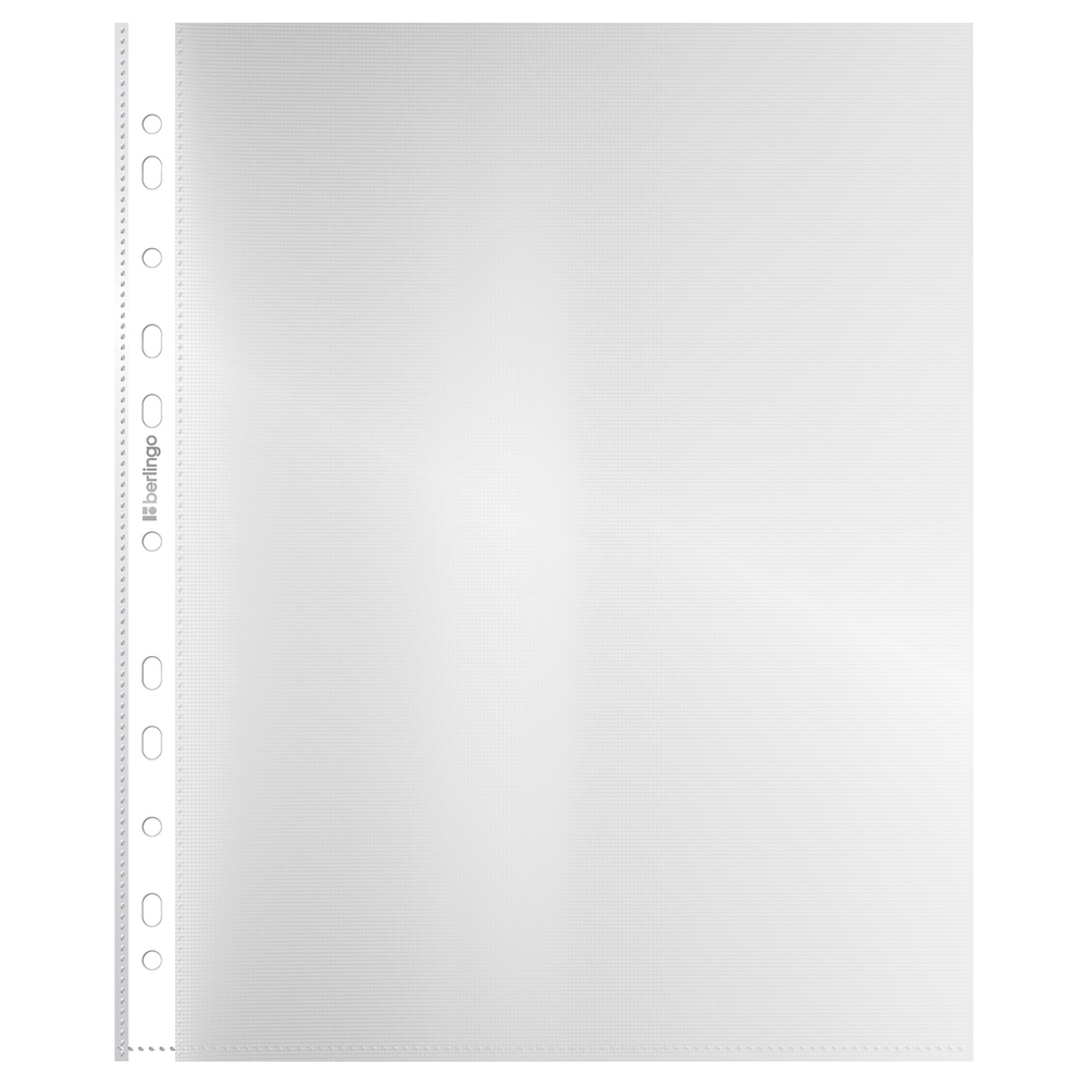 Папка-вкладыш с перфорацией Berlingo "Squares", А4, 40мкм, рельефная текстура, матовая