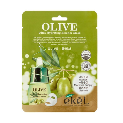 ЕКЕЛ Ultra Hydrating Essence Olive Маска д/л 25мл ткан экстрактОливы (71577)