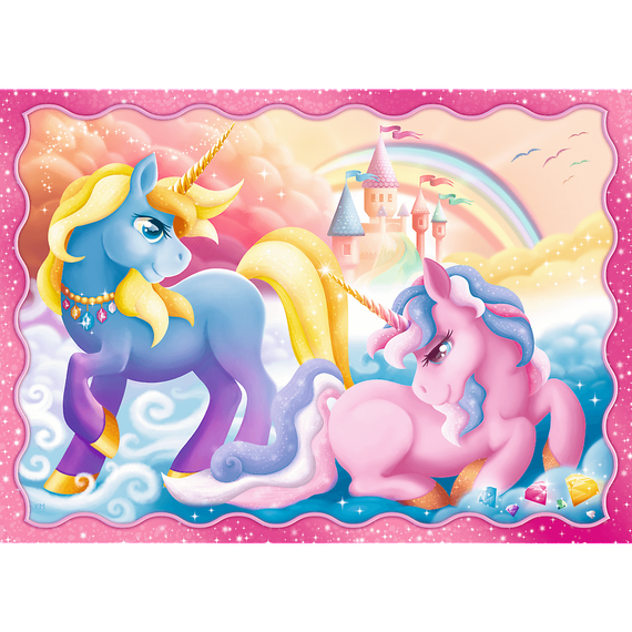 Puzzle "4in1" - Unicorns and magic / Trefl