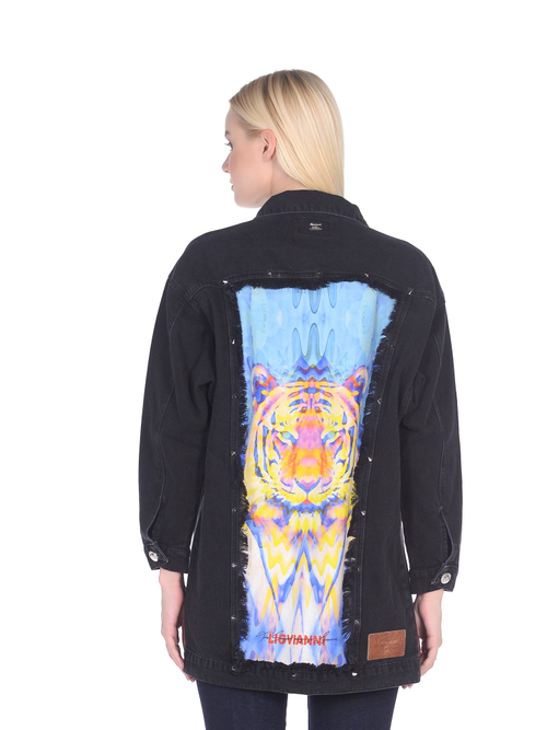 LIGVIANNI Джинсовая куртка Denim Jacket The Celestial Tiger