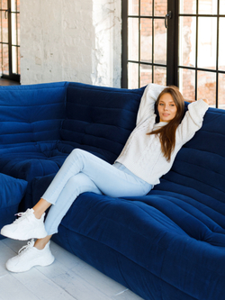 Диван Маршмеллоу Бежевый 2 секции