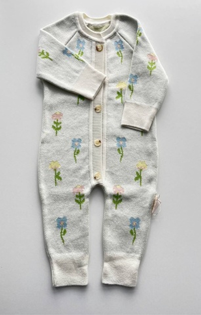 7055-344 Комбинезон вязаный (цветочные мечты)