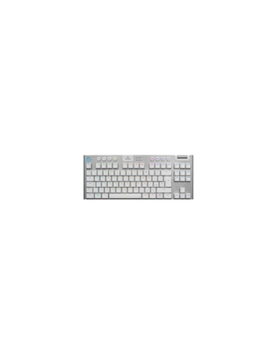 920-010117 Logitech Клавиатура G915 TKL WHITE {механическая, белый, беспроводная/проводная, RGB LIGHTSYNC, USB, Bluetooth, радиоканал}