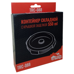 Tramp Контейнер складной с крышкой-защелкой 550 мл, TRC-088, оливковый