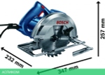 Дисковая (циркулярная) пила Bosch GKS 140 Professional (06016B3020)