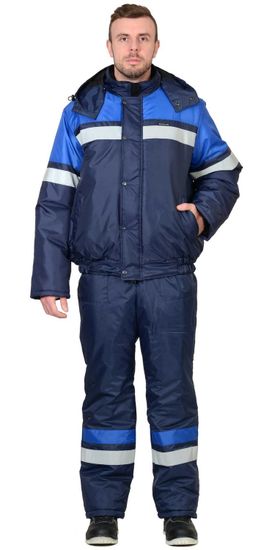 Костюм зимний "Сириус-Орбита" полукомбинезон (синий/василек)