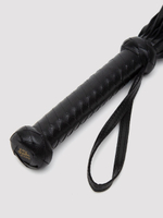 Черный кожаный флоггер Bound to You Faux Leather Flogger - 63,5 см. (Цвет: черный)