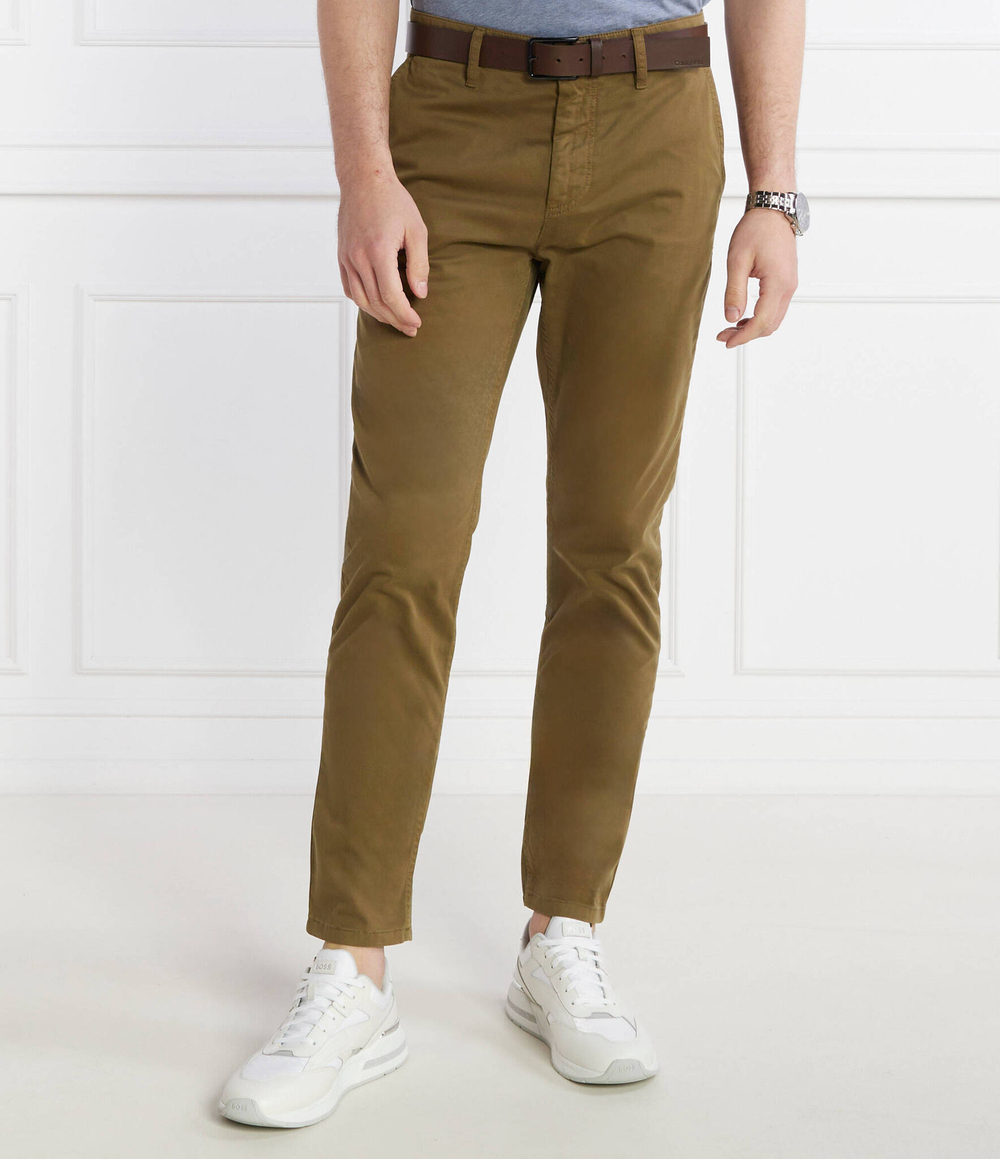 Брюки Chino_tapered BOSS ORANGE - коричневый(50510917)