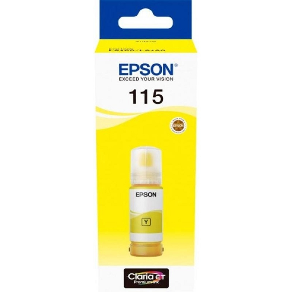 Чернила EPSON C13T07D44A Контейнер 115 с жёлтыми чернилами для L8160/L8180