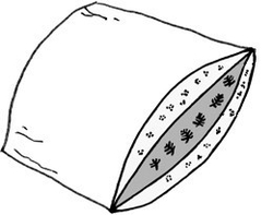 Подушка 50х75 Kauffmann Clima трехкамерная Австрия в разрезе