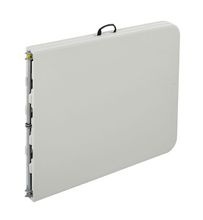 Стол-книжка пластиковый разборный бело-серый