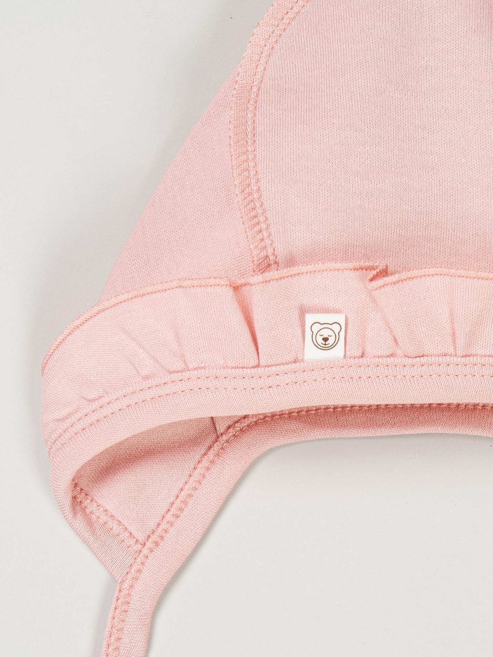 Чепчик с рюшей "Чайная роза" 0+