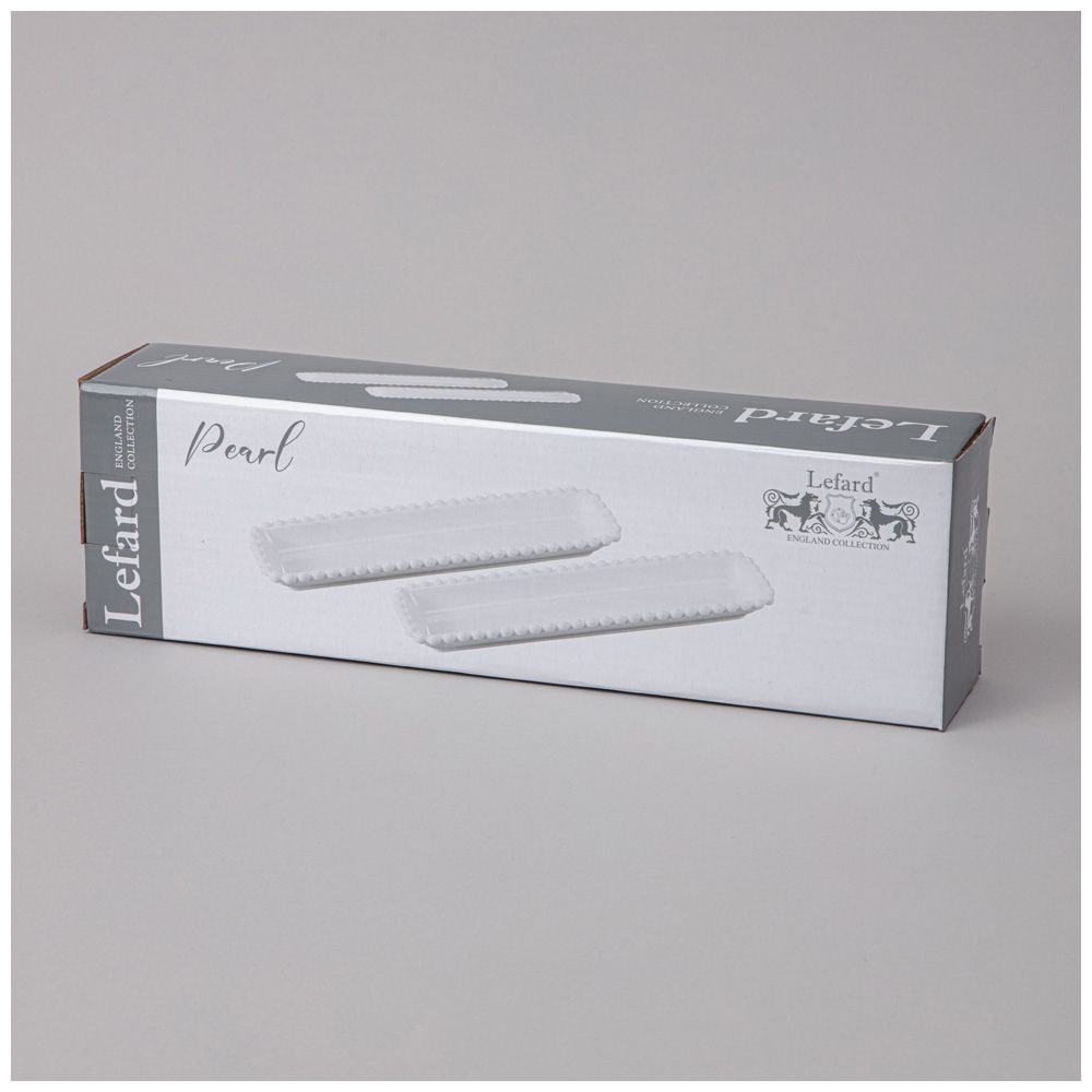 НАБОР БЛЮД LEFARD "PEARL" ПРЯМОУГ. 2 ШТ. 29*7,5*3 СМ (КОР=18НАБ.)