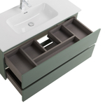 Тумба с раковиной подвесная BelBagno KRAFT-1000-2C-SO-VO Еловый матовый, раковина белая BB1000ETL