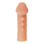 Телесная закрытая насадка 13,8см с шишечками Kokos Cock Sleeve 008 Size S