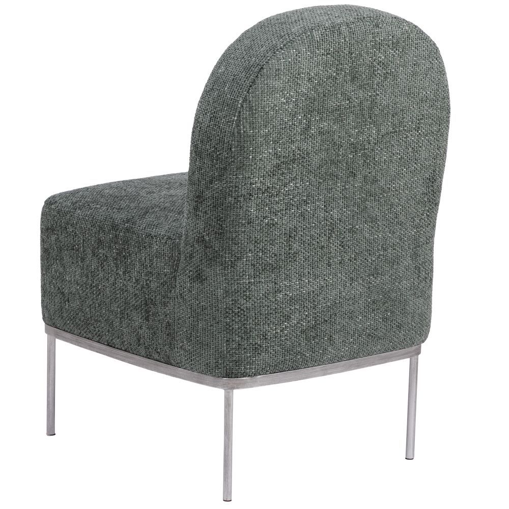 Кресло Monstera Deliciosa (Монстера) Лазурный Античное серебро