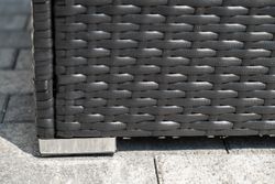 "Даллас" лаунж-зона из искусственного ротанга на 5 персон, цвет черный